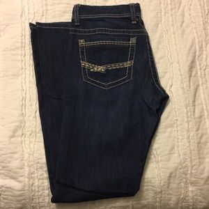 BKE Paton bootcut jeans, size 28L, dark wash